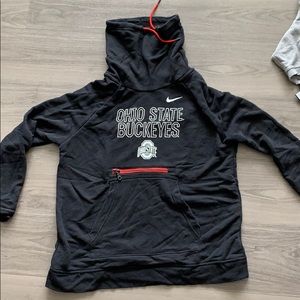 Nike OSU Buckeye funnel neck sweatshirt